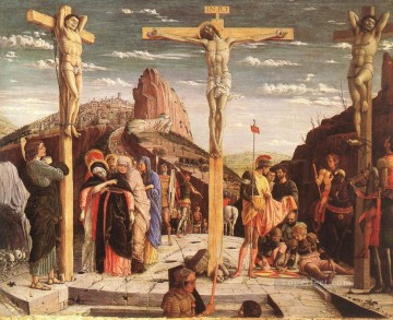 Crucifixión pintor Andrea Mantegna religioso cristiano Pinturas al óleo